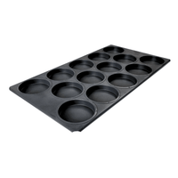 Teflon bun tray with multiple compartments, hamburger bread tray, bun trays clayton, teflon coated hamburger trays, hamburger roll baking trays