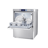 Classeq C500 Commercial dishwasher with dishes inside, cafe dishwasher, classeq glasswasher, small cafe dishwasher, small cafe glasswasher, retsuarant dishwasher for small space, bar glasswasher, commercial glasswasher 
