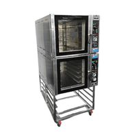 Kam Ovens, bakers oven, bakery ovens, commercial ovens for food service, pastry oven for cafe, cafe equipment, convection oven for sale, double stacked convection oven, stacked ovens on stand, carlyle ovens 