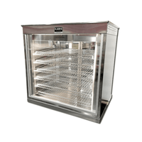 Stainless steel display case with glass doors, KAM Australia, CAM Australia, KAM Australia Pie Warmer, Best Pie Warmer for Cafe and Bakery, KAM Melbourne, KAM 6 Australia, kamaustralia.com.au, pie warmers melbourne