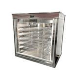 Stainless steel display case with glass doors, KAM Australia, CAM Australia, KAM Australia Pie Warmer, Best Pie Warmer for Cafe and Bakery, KAM Melbourne, KAM 6 Australia, kamaustralia.com.au, pie warmers melbourne