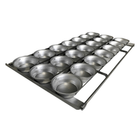 Metal pie tin with multiple pie tins for batch baking, pie making equipment clayton, meat pie trays clayton, pie tin tray round, round pie tins, carlyle pie trats, carlyle pie pallets, bakery equipment clayton.
