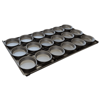 Raw aluminised steel pie pallet, raw pie tray, 16 inch pie trays, 16 inch pie pallets, pie equipment clayton, meat pie baking supplies, bakery equipment australia, baking equipment clayton, pie trays for foodservice industry