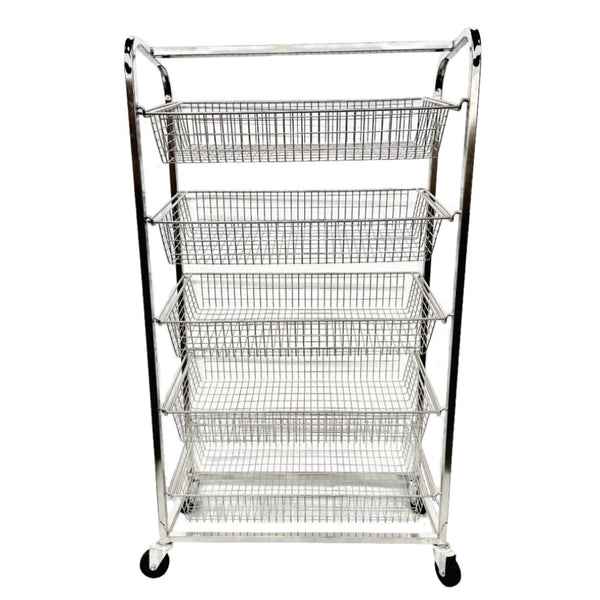 BRS, Bread display rack, stainless steel display rack, wire basket display rack, basket display rack for bakery, bakery bread display, storage for bread display, storage for bread bakery, bakery shop equipment melbourne, bakery equipment melbourne, bakery equipment clayton, bakery shop equipment australia, wire shelf for bakery, wire shelf for deli, deli shelving, shelving on wheels for bakery 