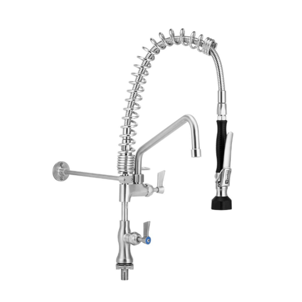 Compact Single Bench Mount Pre-Rinse with 12" Pot Filler