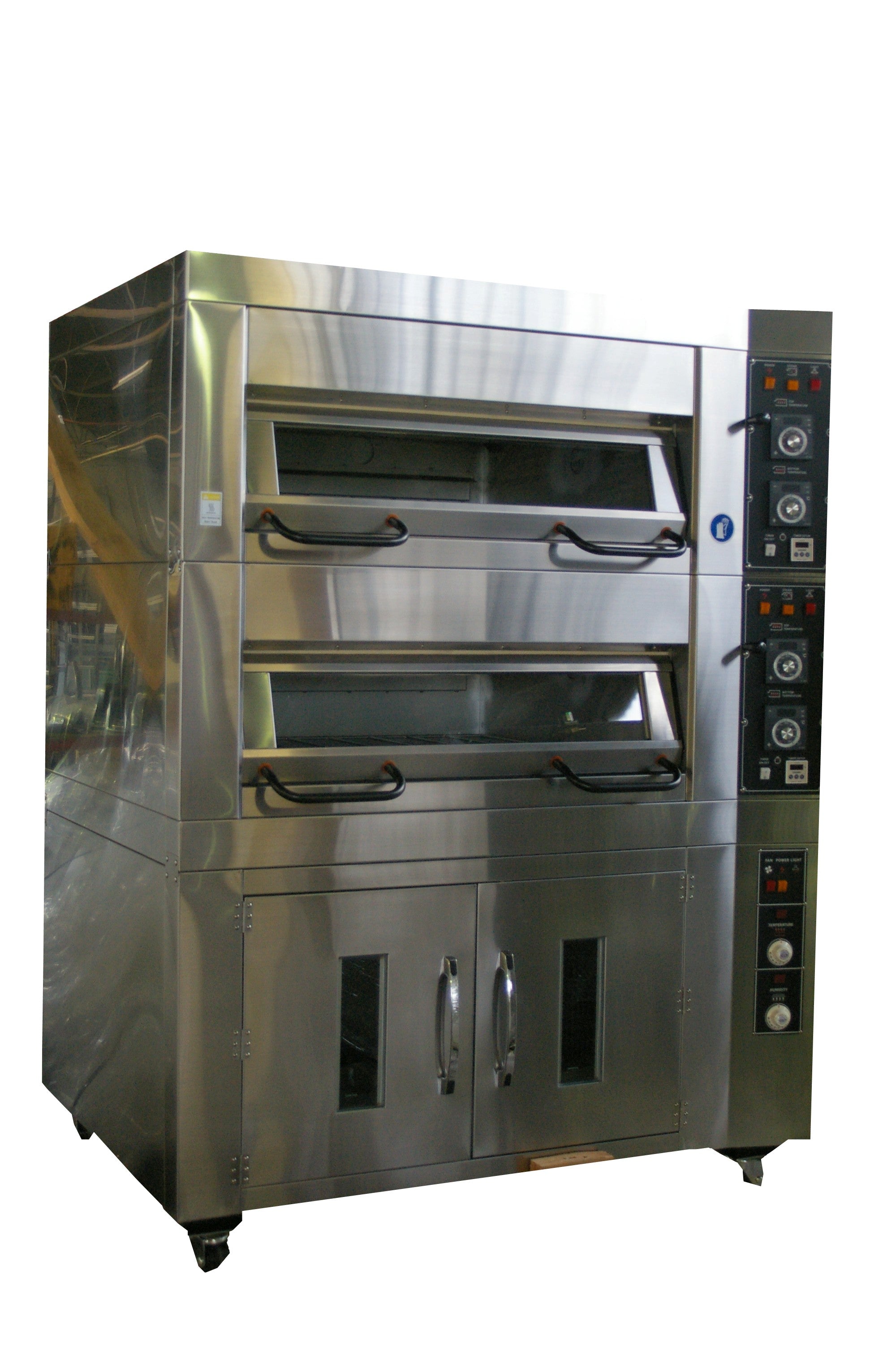 electric double deck oven