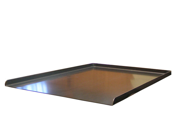 black steel trays, black steel baking tray, 3 sided baking tray, countrywide, commercial quality metal baking trays 
