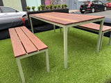 Outdoor Dining Table & Bench Set - Custom