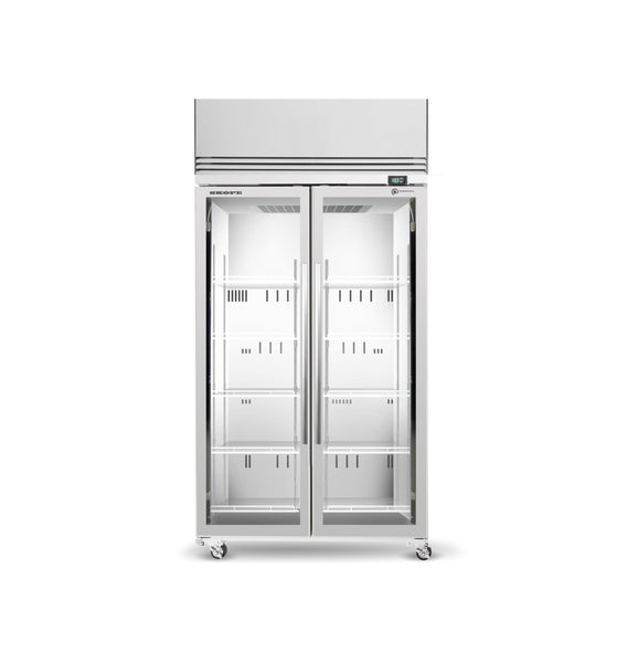 SKOPE 2 Glass Door Upright Display or Storage Freezer SKFT1000N-A