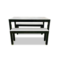 Outdoor Dining Table & Bench Set